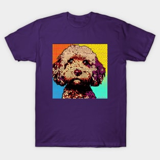 Poodle Cross  Pop Art T-Shirt